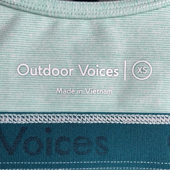 Outdoor Voices Double Time Bra In Patina Size XSmall - Picture 6 of 7